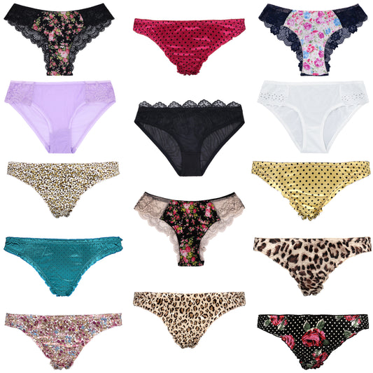 Women's Underwear Random Packs Brief Bikini Boyshort Panties