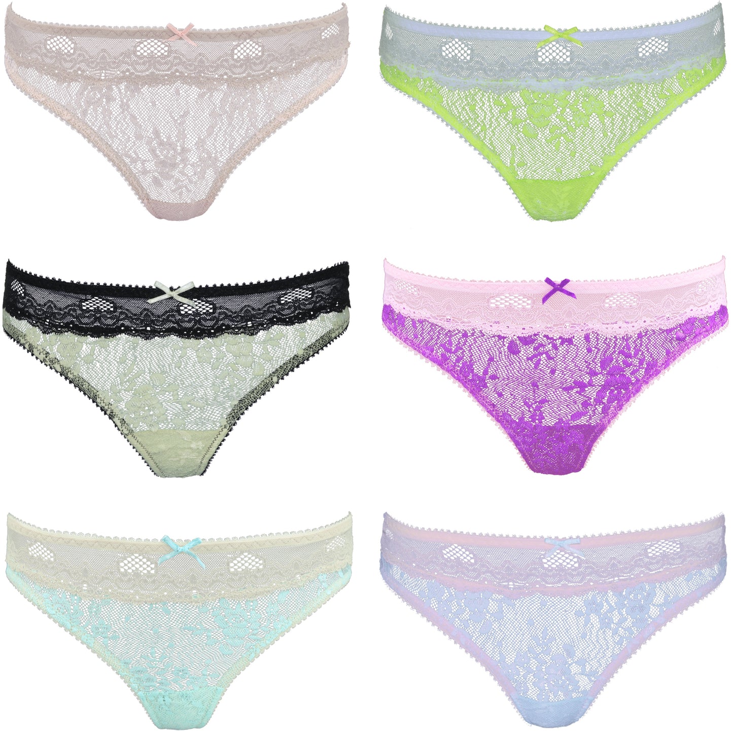 Women's Underwear Random Packs Brief Bikini Boyshort Panties