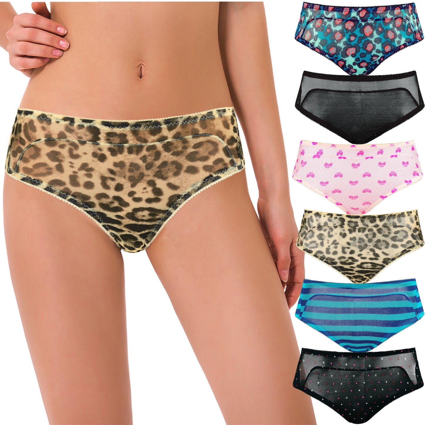 Women's Underwear Random Packs Brief Bikini Boyshort Panties