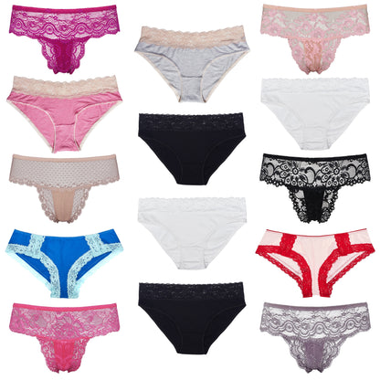 Women's Underwear Random Packs Brief Bikini Boyshort Panties