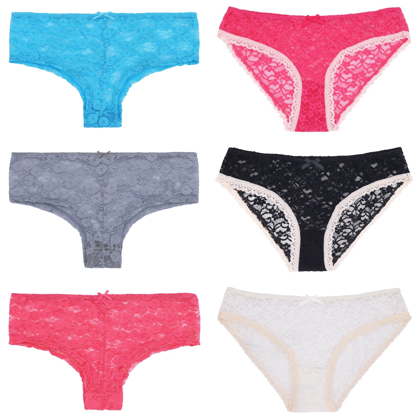 Women's Underwear Random Packs Brief Bikini Boyshort Panties