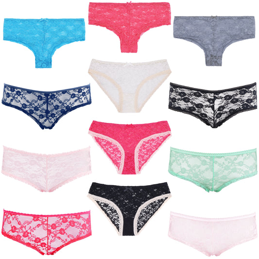 Women's Underwear Random Packs Brief Bikini Boyshort Panties