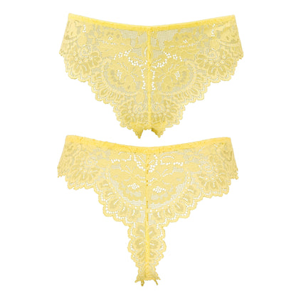 Women's Comfort Lace Tanga Hipster Boyshorts Panties