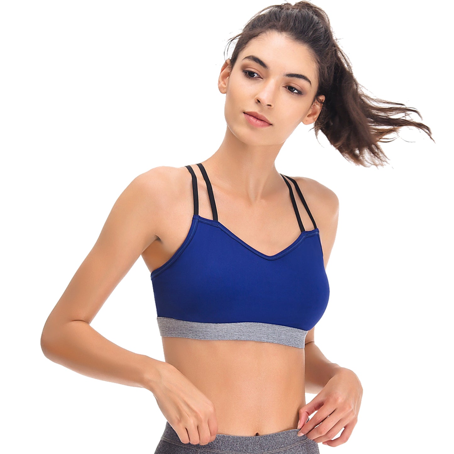Women's Sports Bras - Padded Yoga Bra Medium Support Workout Activewear Workout Clothes