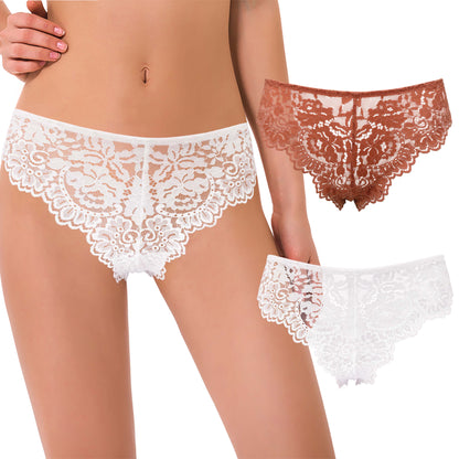 Women's Comfort Lace Tanga Hipster Boyshorts Panties