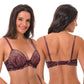 Women's Underwire Plus Size Push Up Add 1 and a Half Cup Lace Bras-2PK