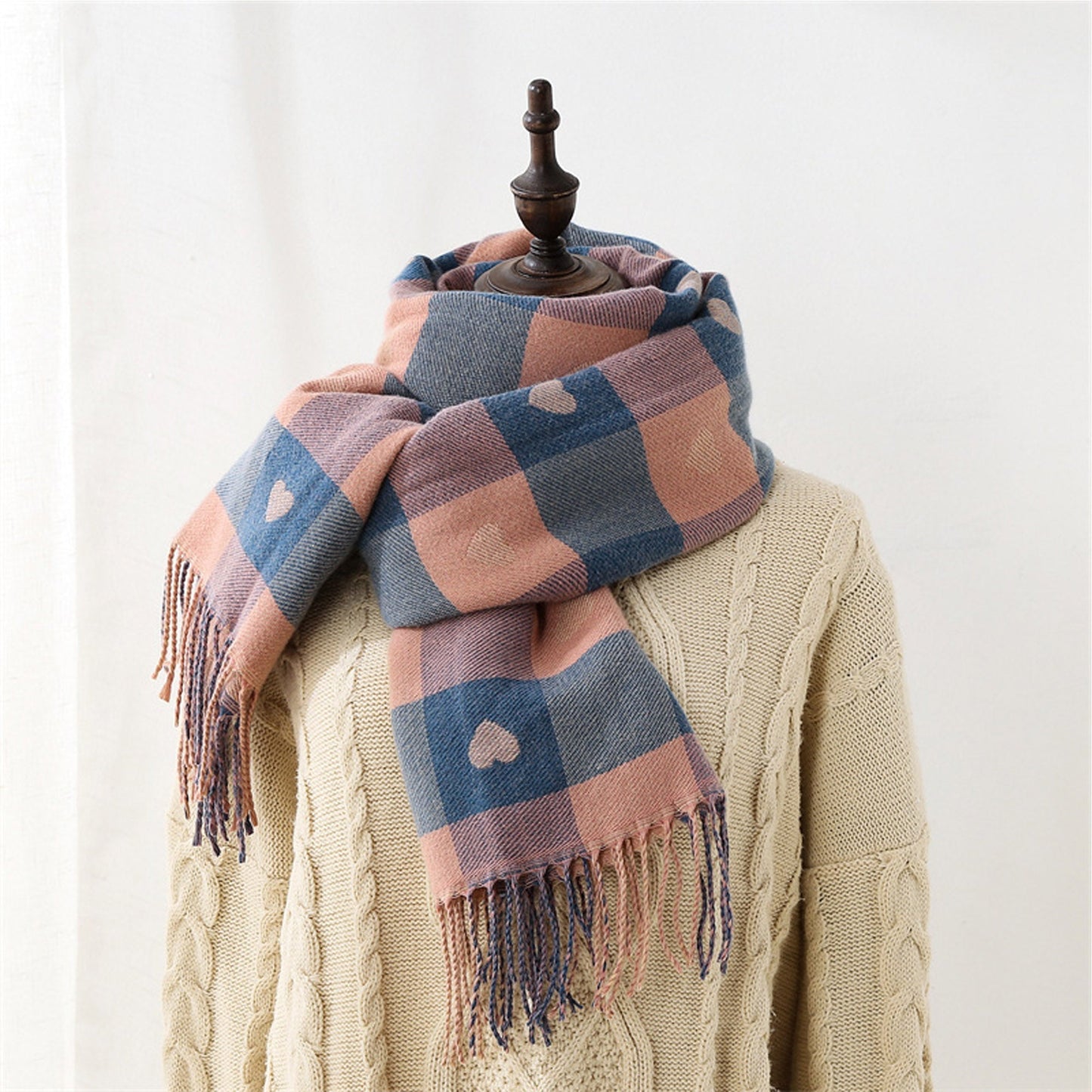 Women's Fashion Pattern Winter Warm Chunky Large Scarf