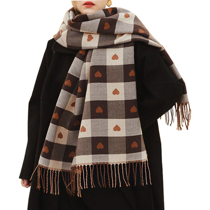 Women's Fashion Pattern Winter Warm Chunky Large Scarf