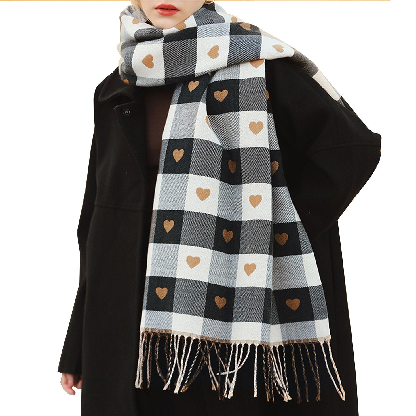 Women's Fashion Pattern Winter Warm Chunky Large Scarf