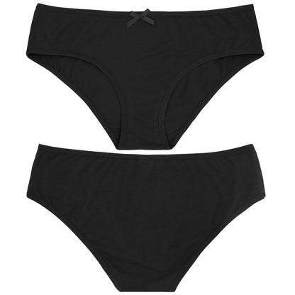 Women's Cotton Low-Rise Bikini Hipster Panties Underwear