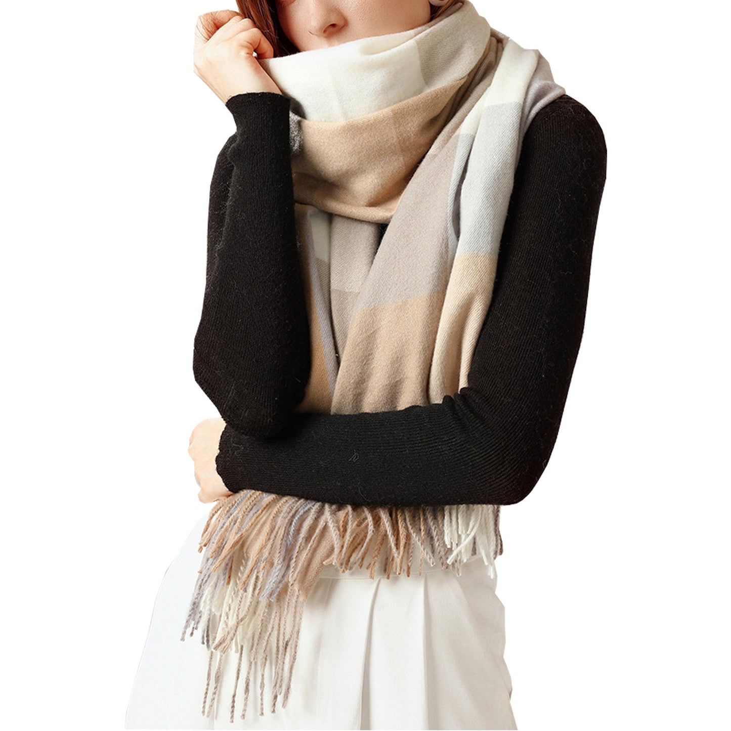 Women's Fashion Pattern Winter Warm Chunky Large Scarf