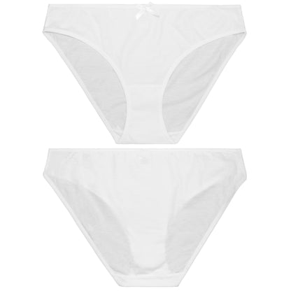 Women Plus Size 100% Cotton Bikini Briefs Panties Underwear