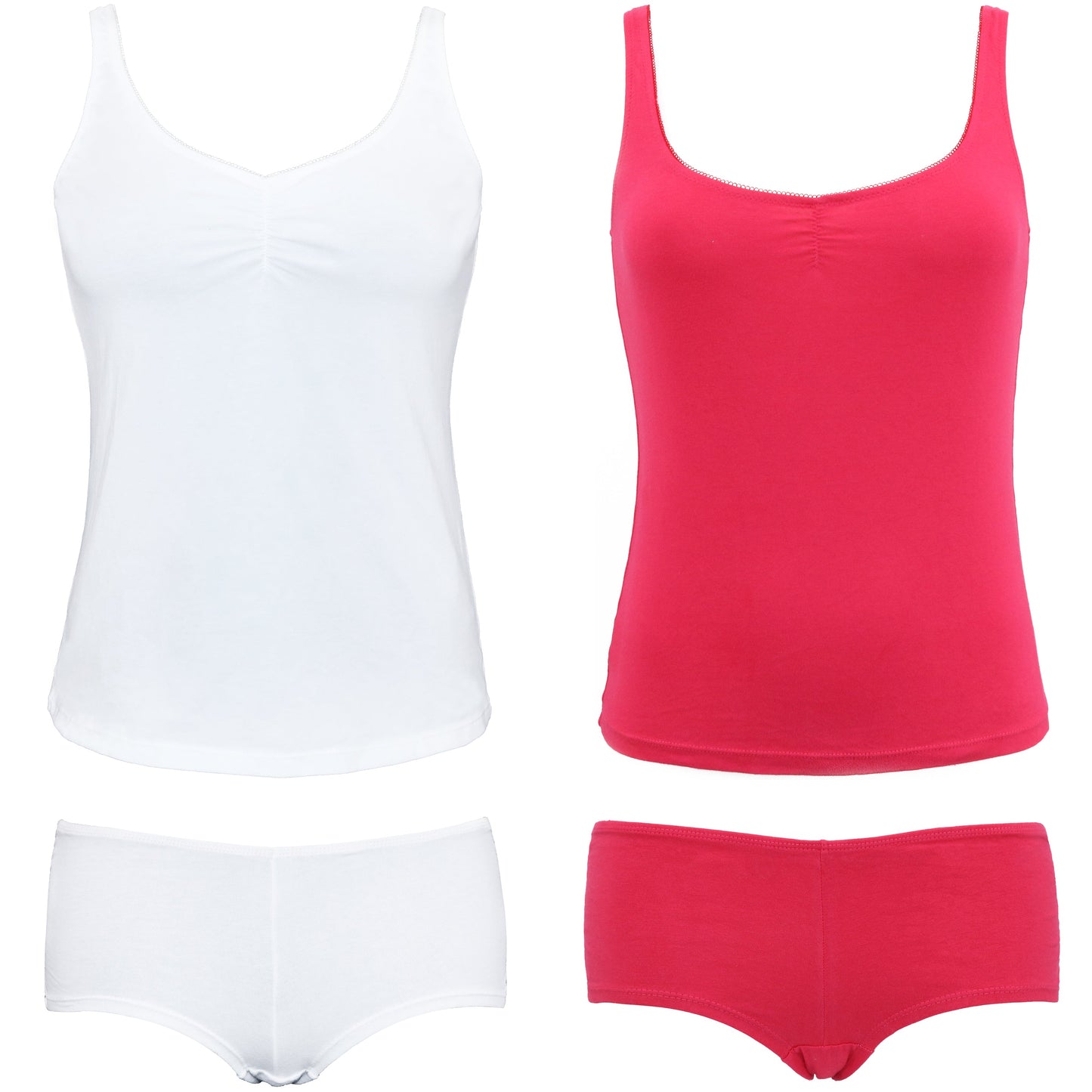 Women's Sexy Slim Fit Camisole Tank Top with Shorts Pajama Set