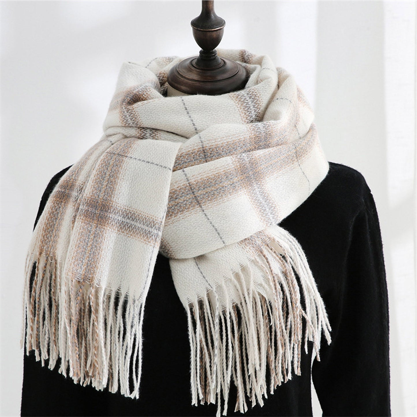 Women's Fashion Pattern Winter Warm Chunky Large Scarf