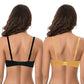 Women's Plus Size Push Up Add 1 and a half Cup Underwire Mesh Bra -2PK-BLACK,YELLOW