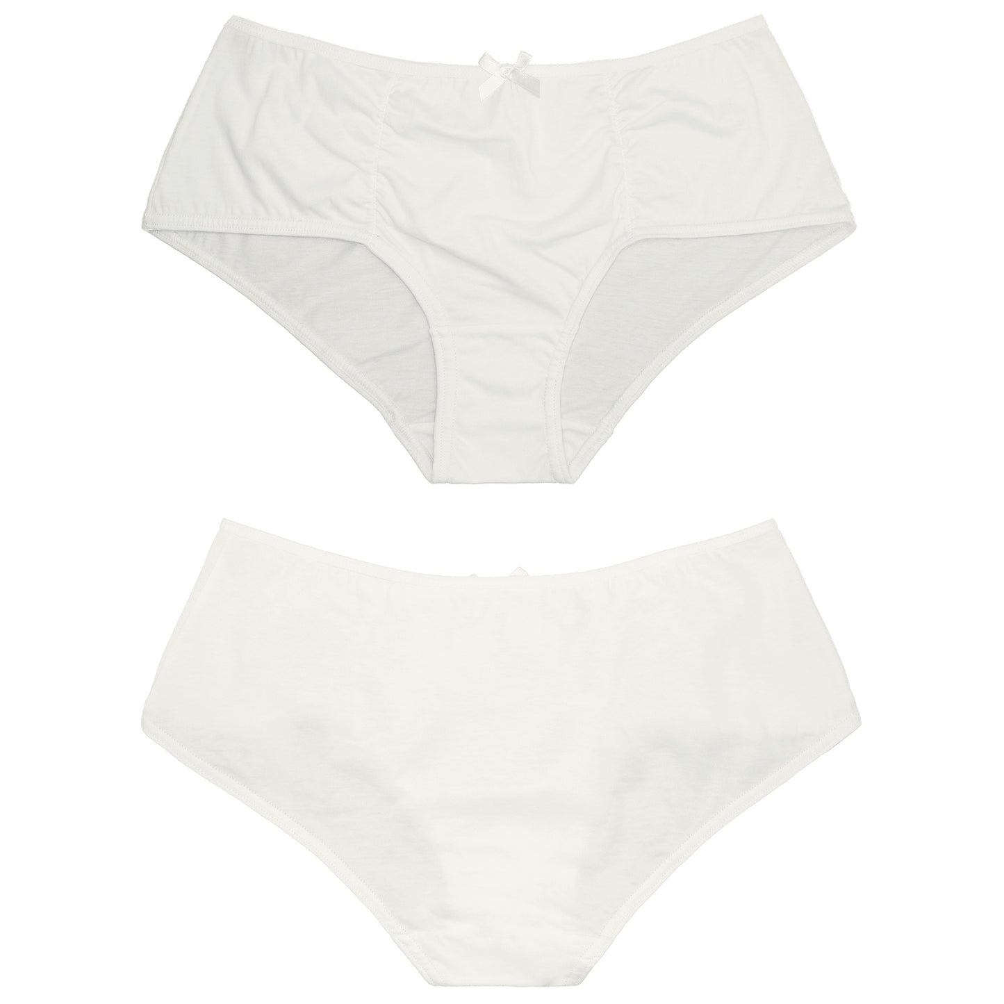 Women's Plus Size 100% Cotton Mid Waist Hipster Panties Underwear