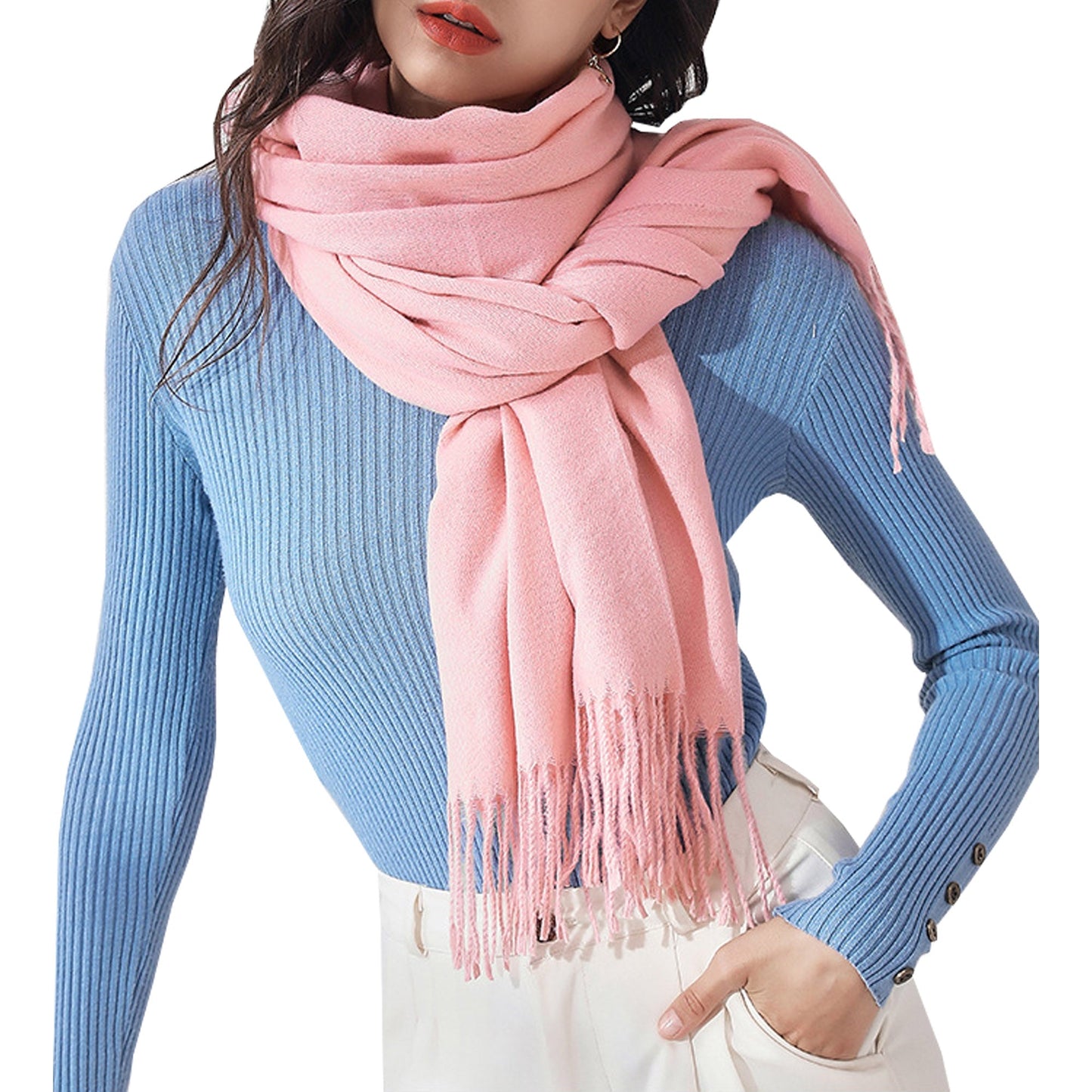 Women's Fashion Pattern Winter Warm Chunky Large Scarf