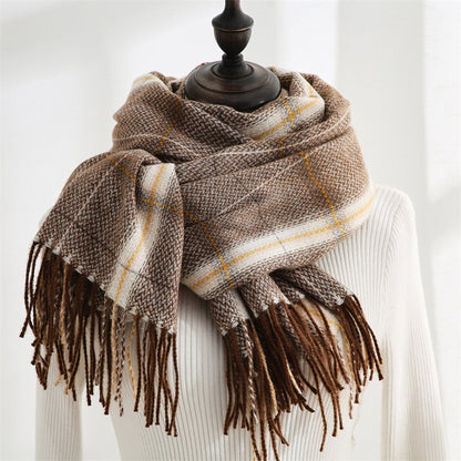 Women's Fashion Pattern Winter Warm Chunky Large Scarf