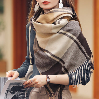 Women's Fashion Pattern Winter Warm Chunky Large Scarf