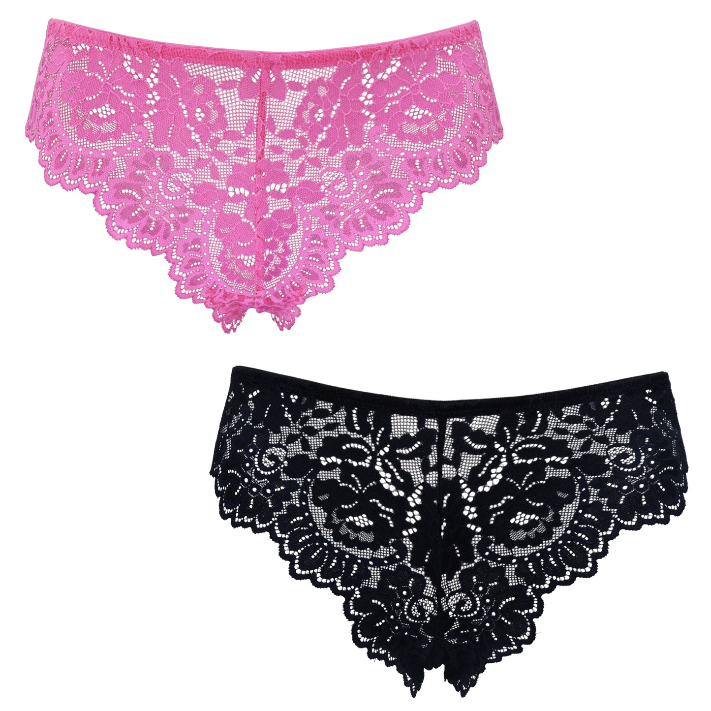 Women's Comfort Lace Tanga Hipster Boyshorts Panties