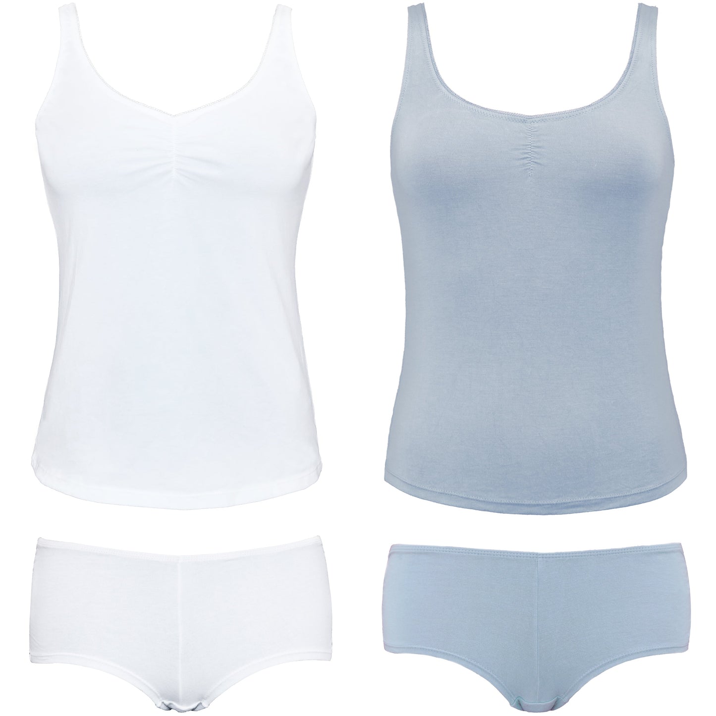 Women's Sexy Slim Fit Camisole Tank Top with Shorts Pajama Set