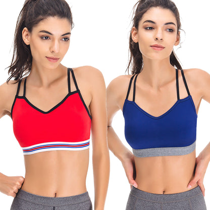 Women's Sports Bras - Padded Yoga Bra Medium Support Workout Activewear Workout Clothes