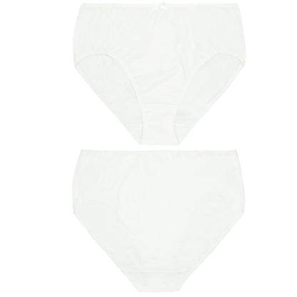 Women's Plus Size 100% Cotton High Waist Briefs Panties Underwear