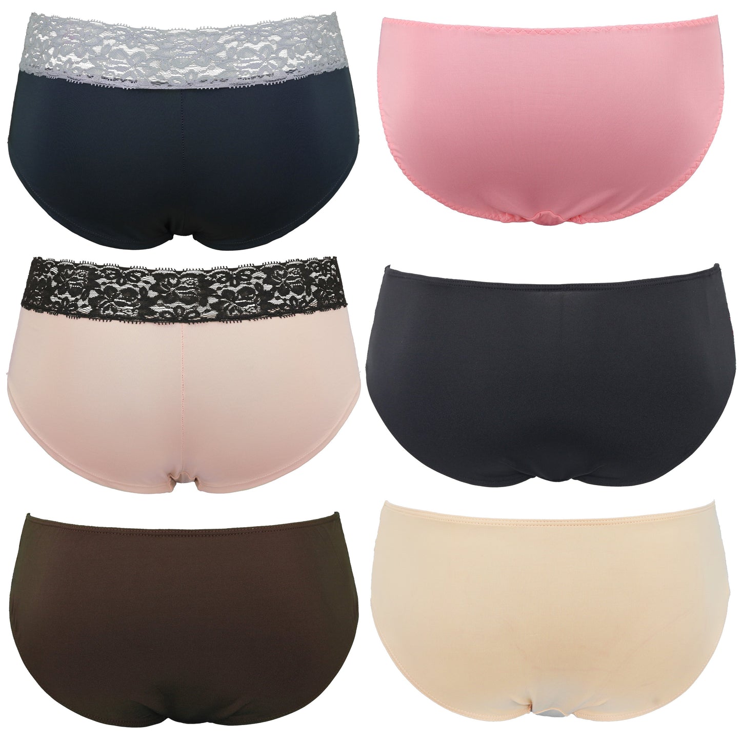 Women's Sexy Lace Bikini Hipster Briefs Panties Underwear