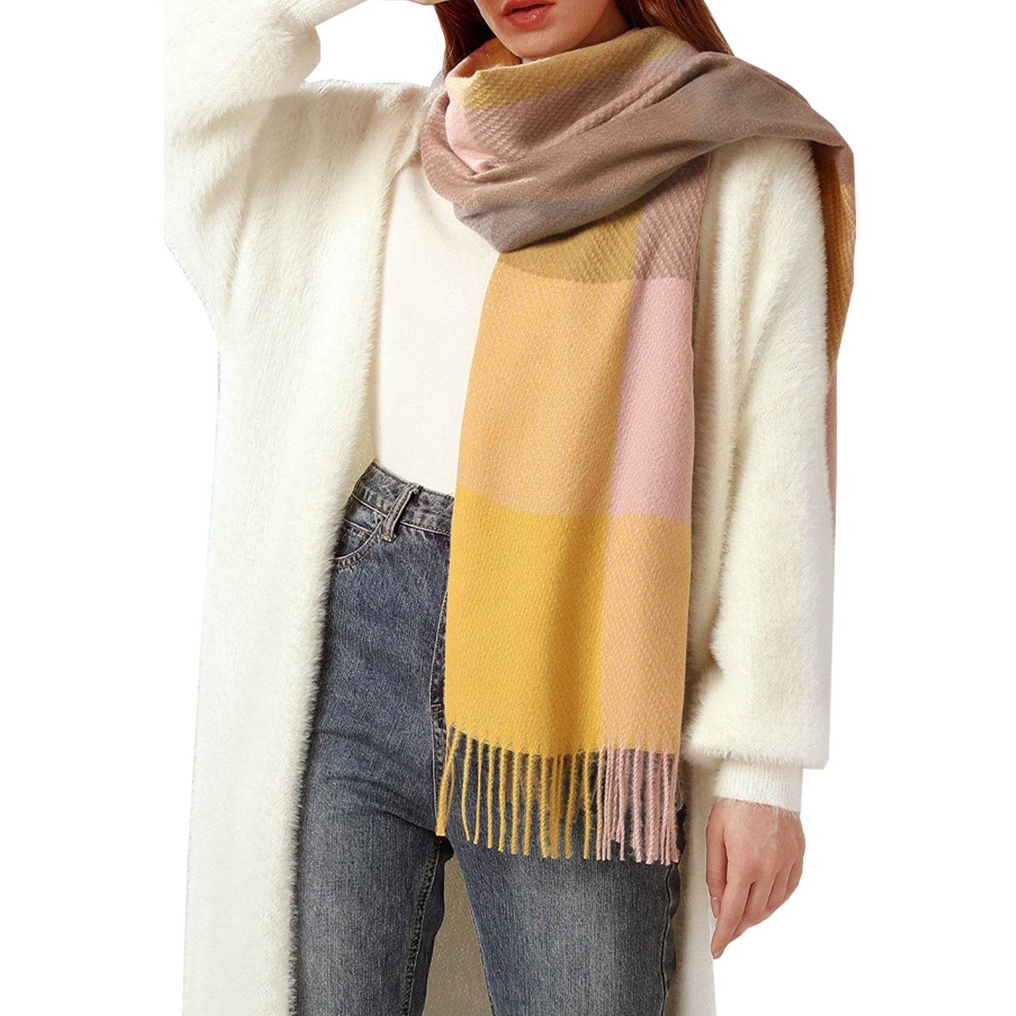 Women's Fashion Pattern Winter Warm Chunky Large Scarf